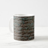 Black Brick Wall Textureabstract, Architektur, ba Kaffeetasse (Vorderseite Links)