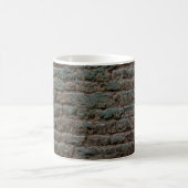 Black Brick Wall Textureabstract, Architektur, ba Kaffeetasse (Mittel)