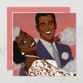 Black Bride Wedding Save The Date (Vorne/Hinten)