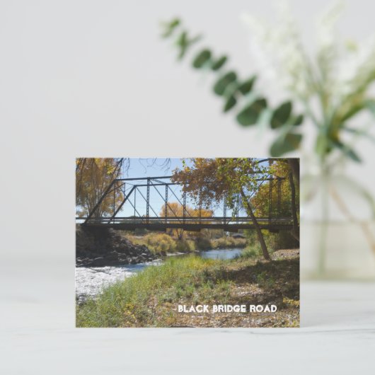 Black Bridge Road, Paonia, CO Postkarte (Stehend Vorderseite)