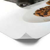 Black Brindle French Bulldog Poster (Ecke)