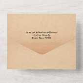 Black Broken Heart Second Eriage Wedding All In One Einladung (Rückseite)