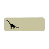 Black Brontosaurus Dinosaur Shadow Dino (Vorne)