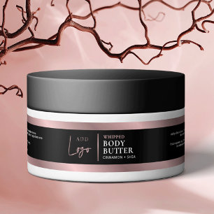 Black & Bronze Rose Gold 4 OZ JAR Produktetikett