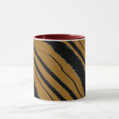 Black Brown Animal Print Maroon Combo Tasse (Zentrum)