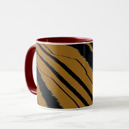 Black Brown Animal Print Maroon Combo Tasse