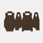 BLACK-BROWN-GABLE-FAVOR-BOXES GESCHENKSCHACHTEL (Ungefaltet)