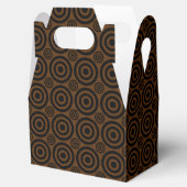 BLACK-BROWN-GABLE-FAVOR-BOXES GESCHENKSCHACHTEL (Geöffnet)