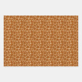 Black Brown Giraffe Drucken Geschenkpapier Set (Vorderseite 2)