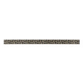 Black Brown Giraffe Drucken Satinband (Vorderseite)