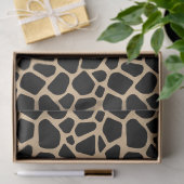 Black Brown Giraffe Print Seidenpapier (Geschenk)