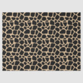 Black Brown Giraffe Print Seidenpapier (Vorderseite)