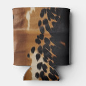 Black Brown Gold Cowhide Dosenkühler (Rückseite)