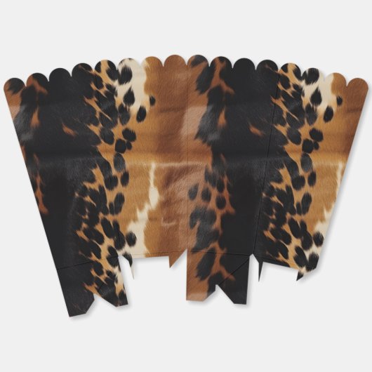 Black Brown Gold Cowhide Geschenkschachtel (Ungeklappt)