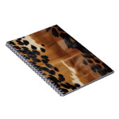 Black Brown Gold Cowhide Notizblock (Rechte Seite)
