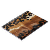 Black Brown Gold Cowhide Notizblock (Linke Seite)