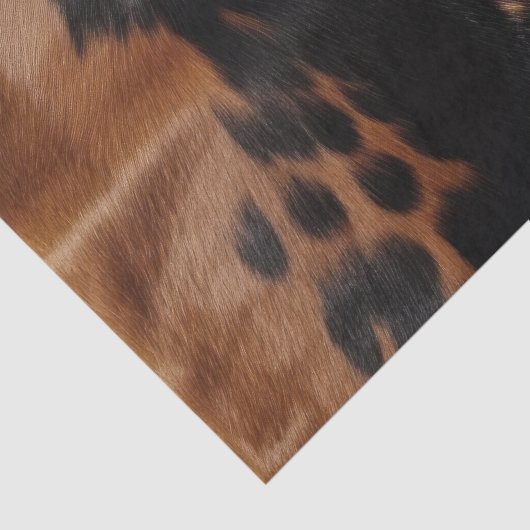 Black Brown Gold Cowhide Seidenpapier (Detail)