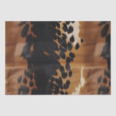 Black Brown Gold Cowhide Seidenpapier (Vorderseite)