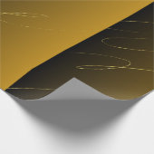 Black&Brown Golden Gradient Geschenkpapier (Ecke)