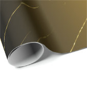 Black&Brown Golden Gradient Geschenkpapier (Rolleneckpunkt)