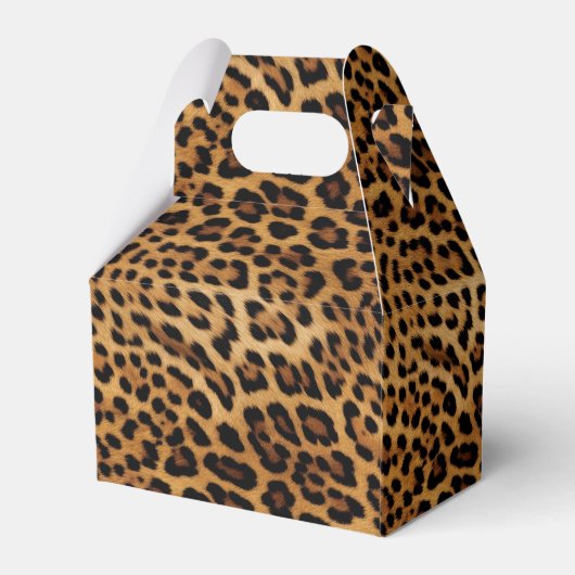 Black Brown Leopard Gevor Box Geschenkschachtel (Rückseite)