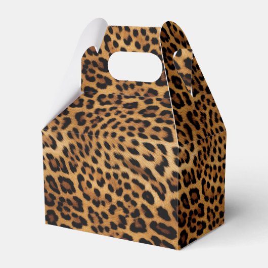 Black Brown Leopard Gevor Box Geschenkschachtel (Vorderseite)
