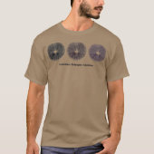 Black Brown Lila Mushroom Spore Print T-Shirt (Vorderseite)