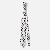 Black Brown Polka Dot Krawatte (Vorderseite)