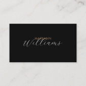 Black Brown Retro Marketing Consultant Visitenkarte (Vorderseite)