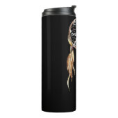 Black Brown Turquoise Dream Catcher Thermosbecher (Nach links gedreht)