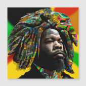 Black Bruh African American Man Juneteenth King Magnetkarte (Vorderseite)