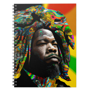 Black Bruh Melanin Dad Juneteenth King African Son Notizblock