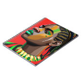 Black Bruh Melanin Vater Juneteenth King African S Notizblock (Linke Seite)