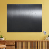 Black Brushed Metal Acrylic Leinwanddruck (Insitu (Wohnzimmer))