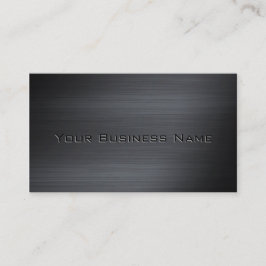 Black Brushed Metallic Corporate Visitenkarte