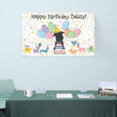Black Brussels Griffon Dog Birthday Party Banner (Messeveranstaltung)