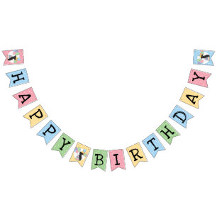 Black Brussels Griffon Dog Birthday Wimpelkette