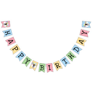 Black Brussels Griffon Dog Birthday Wimpelkette