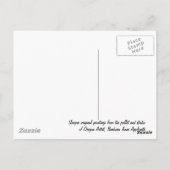 Black Brussels Griffon Postkarte (Rückseite)