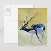 Black Buck Velavadar 1997 Postkarte (Vorne/Hinten)