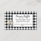 Black Buffalo Kariert Diaper Umschließung Begleitkarte (Vorderseite)