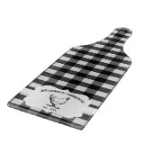 Black Buffalo Kariert Farm Chicken Cutting Board Schneidebrett (Ecke)