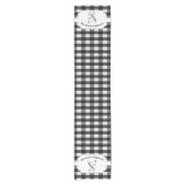 Black Buffalo Kariert Farm Chicken Kurzer Tischläufer (Vorderseite)