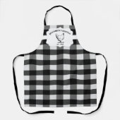 Black Buffalo Kariert Farm Chicken Schürze (Vorderseite)