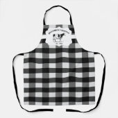 Black Buffalo Kariert Farm Cow Schürze (Vorderseite)
