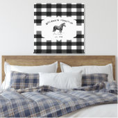 Black Buffalo Kariert Farm Horst Canvas drucken Leinwanddruck (Insitu (Schlafzimmer))