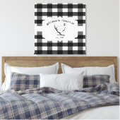 Black Buffalo Kariert Farm Huhn Canvas drucken Leinwanddruck (Insitu (Schlafzimmer))