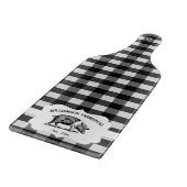 Black Buffalo Kariert Farm Pig Cutting Board Schneidebrett (Ecke)