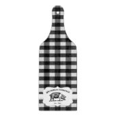 Black Buffalo Kariert Farm Pig Cutting Board Schneidebrett (Vorderseite)