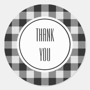 Black Buffalo Kariert Geburtstag Runder Aufkleber